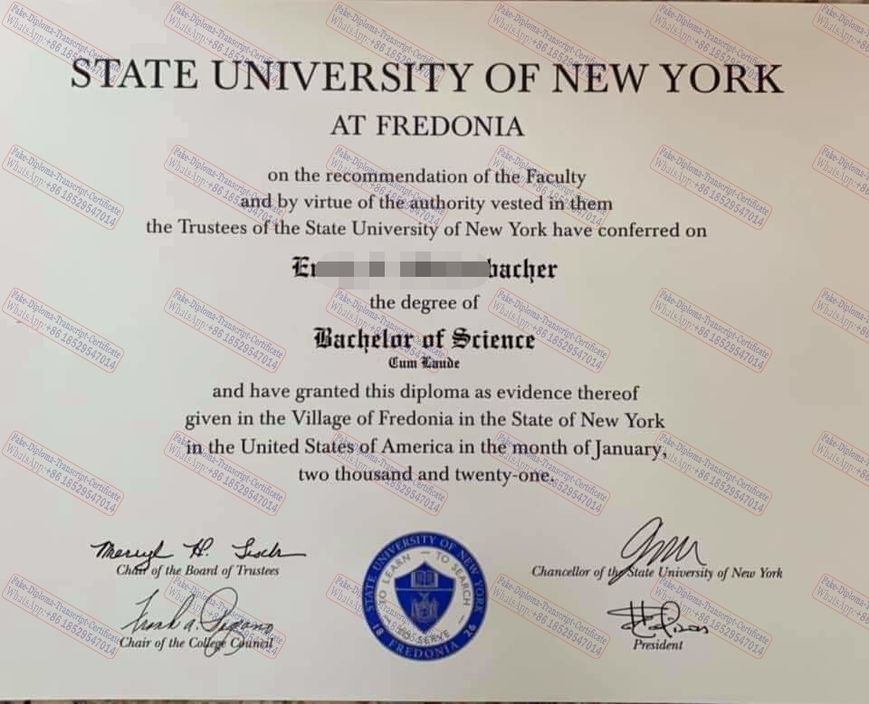 Best Fake SUNY Fredonia Degree