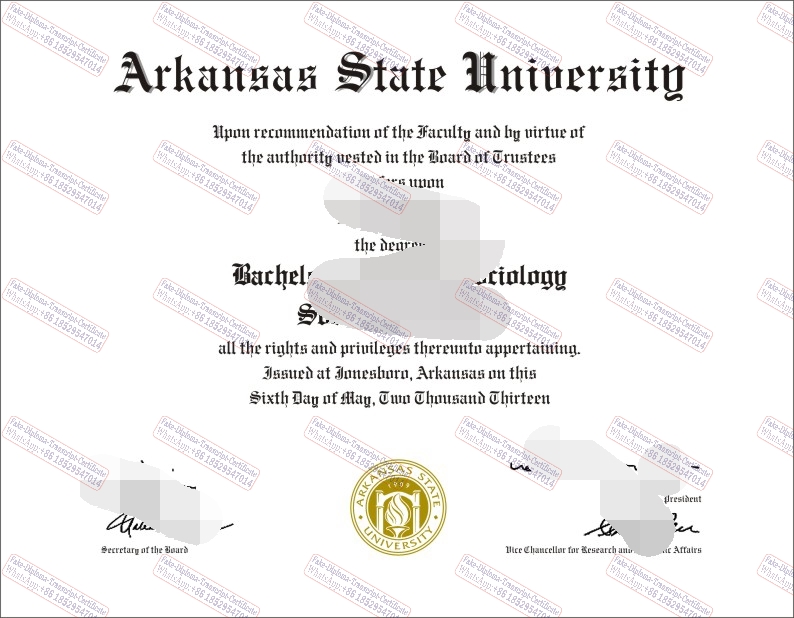 Buy fake Make fake Copy Fake Arkansas State University Diploma Certificate Diploma