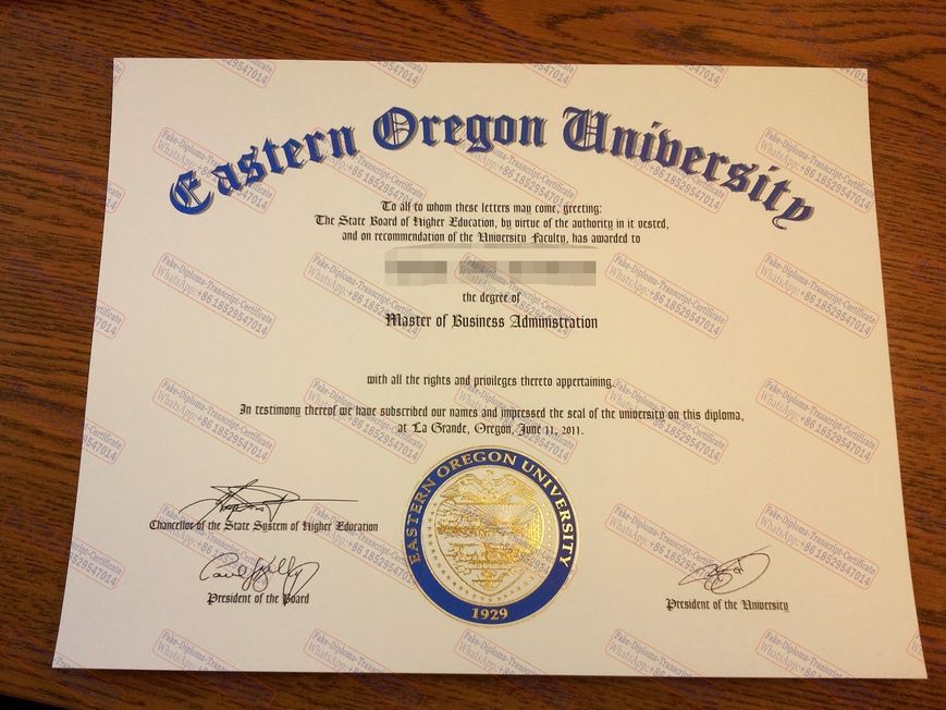 Copy Fake Purchase fake Eastern Oregon University Diploma Degree