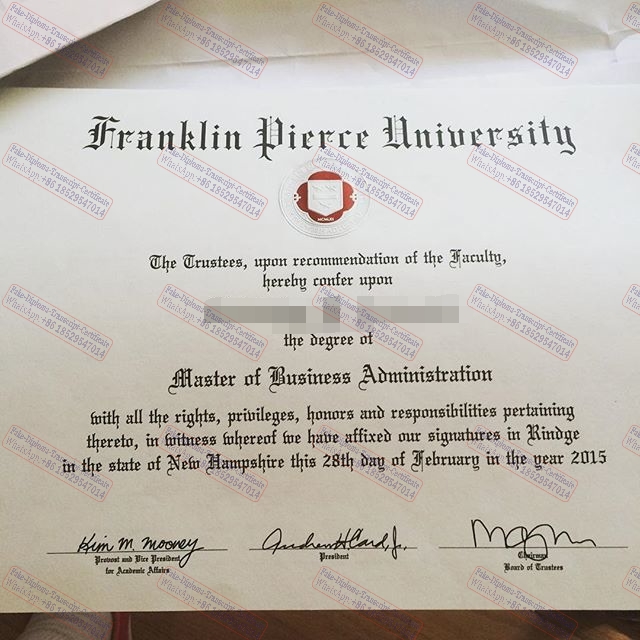 Fake Franklin Pierce University Degree
