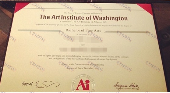 How to buy fake The Art Institute of Washington Certificate