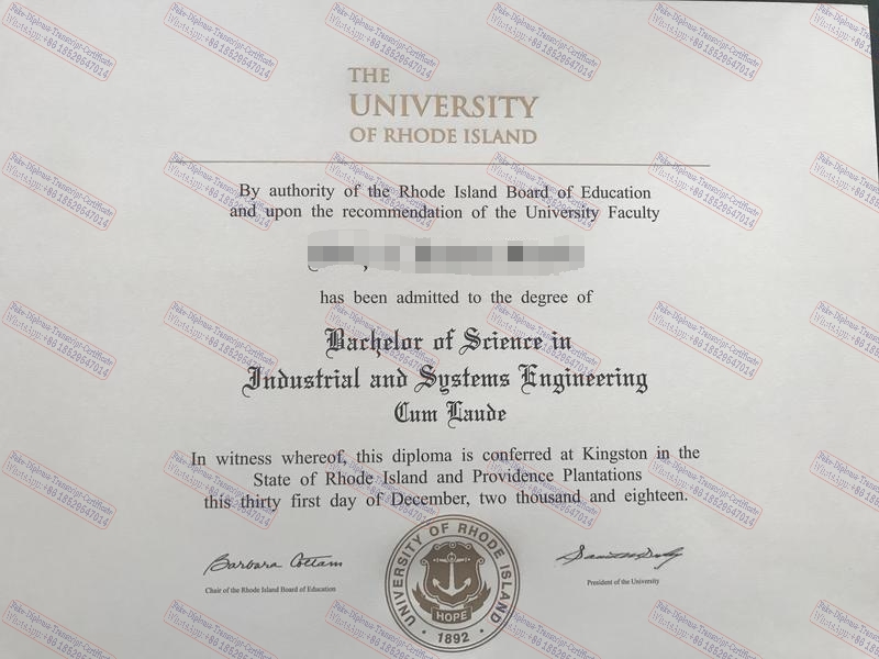 How to create fake University of Rhode Island Certificate