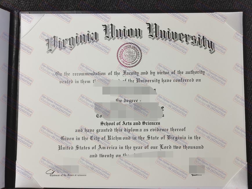 How to create fake Virginia Union University Diploma