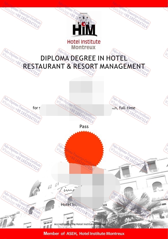 How to order fake Hotel Institute Montreux Degree
