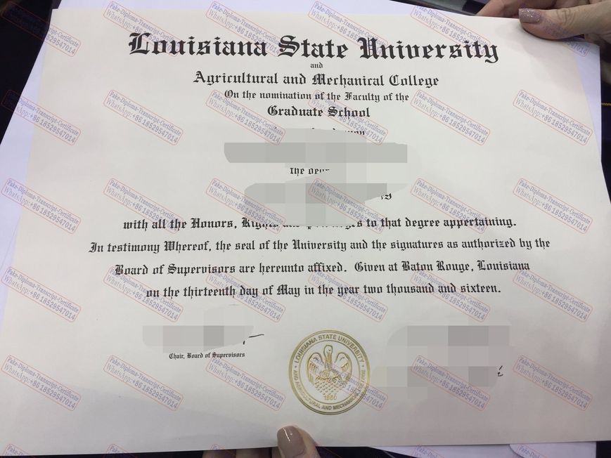 How to order fake Louisiana State University Certificate
