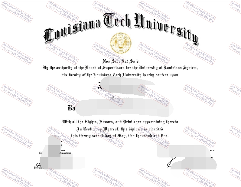 How to order fake Louisiana Tech University Certificate