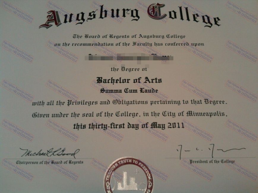 How to purchase fake Purchase phony Augsburg College Certificate Diploma
