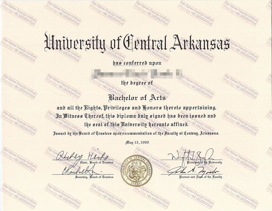How to purchase fake University of Central Arkansas Certificate